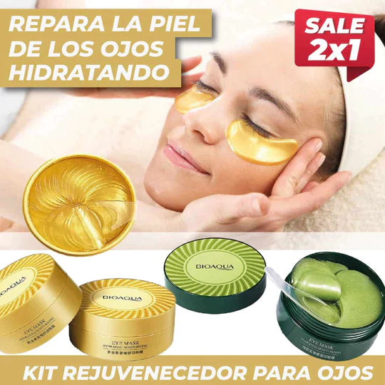 PARCHES DE OJOS HIDROGEL 2X1- 24K & ALGAS MARINAS 🍃 POR SOLO $69.900